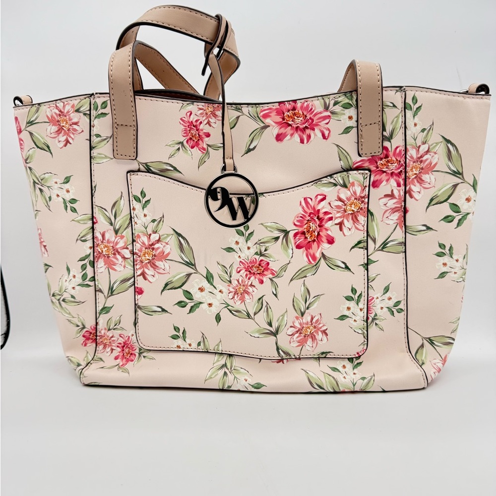 Nine West Floral Cream Tote Bag